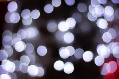 Bulanık gece ışıkları görüntüsü bokeh arkaplan