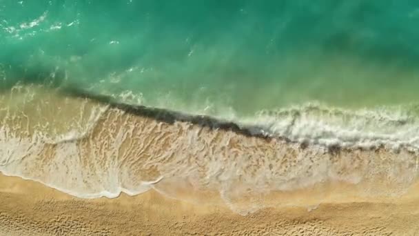 Prachtig Strand Kefalonia Ionische Eilanden Griekenland Luchtzicht — Stockvideo