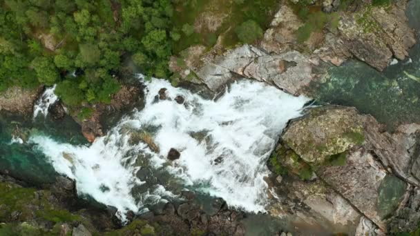Piękna Przyroda Krajobraz Norwegii — Wideo stockowe