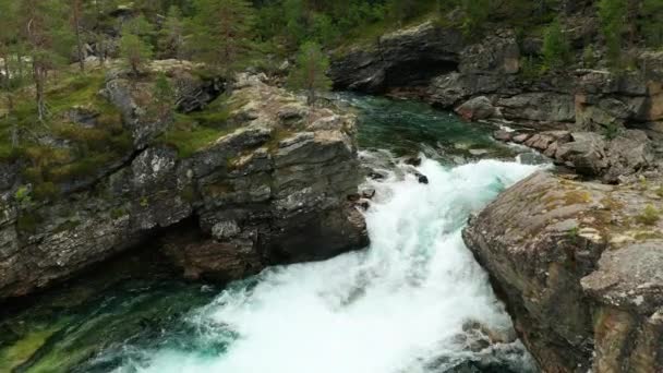 Prachtige Natuur Noorwegen Landschap — Stockvideo