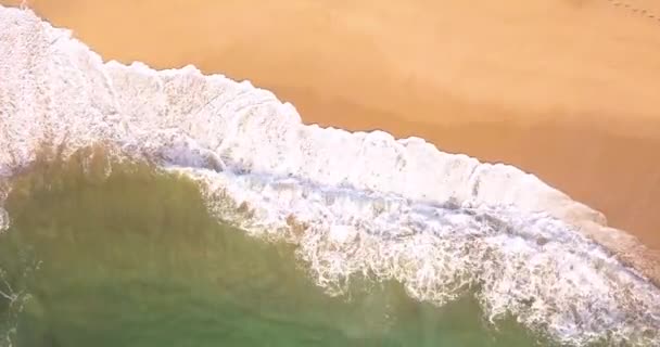 Ocean Waves Bij Zonsondergang Sri Lanka — Stockvideo
