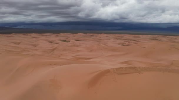 Nuvens Tempestade Sobre Dunas Areia Deserto — Vídeo de Stock