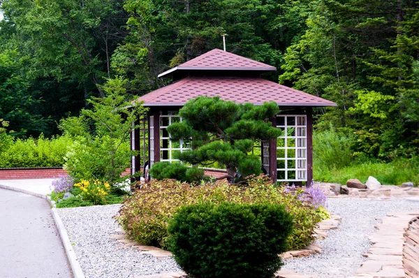 Vladivostok Botanik Bahçesi, Çin tarzı bir ev.