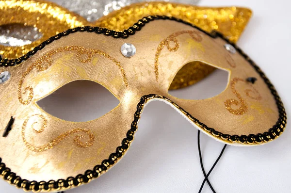 Maski Karnawałowe Jasnym Tle Dzień Teatru — Zdjęcie stockowe
