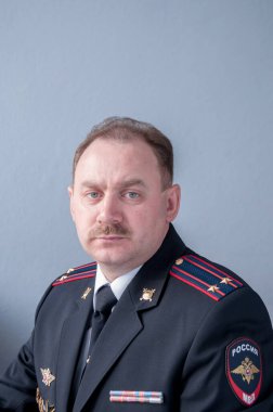 Bir Rus albayın portresi. Polis albayı.