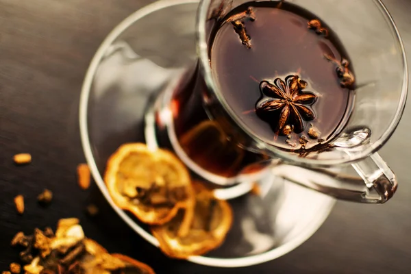 Grog con vino, canela y clavo — Foto de Stock