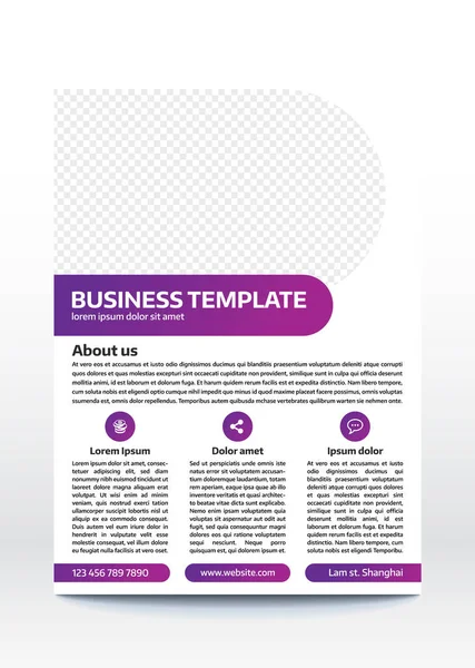 Business Plakatvorlage Flyer Broschüre Design Layout — Stockvektor