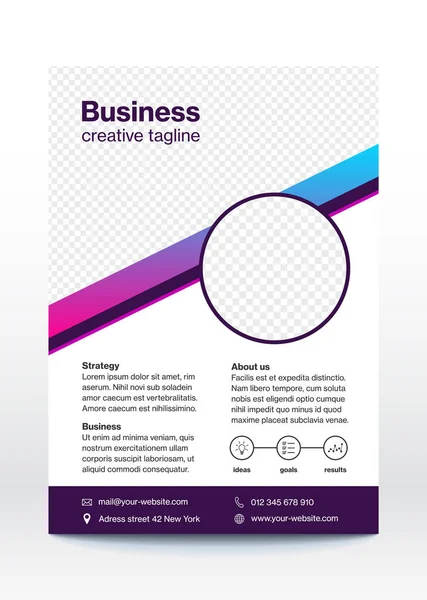 Business Poster Template Flyer Brochure Design Layout — Stock Vector