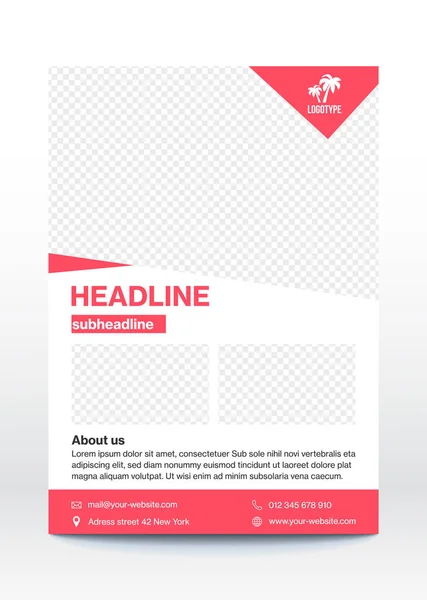 Business Poster Template Flyer Brochure Design Layout — Stock Vector