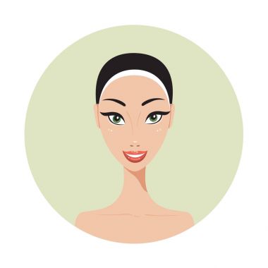 Genç güzel kadın. 