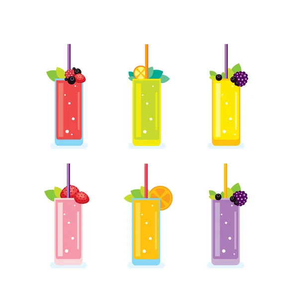 新鲜的夏季饮料 — 图库矢量图片