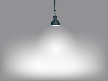 Beyaz ışık çevreyi aydınlatıyor, araziyi. Şovu, sahneyi, sahnede halka açık etkinliği aydınlatan güçlü bir tavan. Titrek ışınların yansıması. Vektör illüstrasyonu.