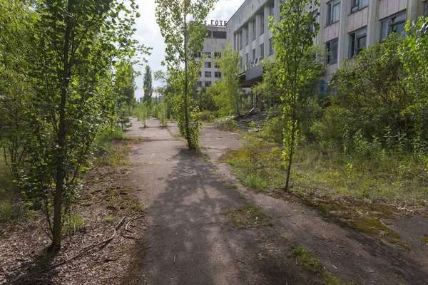 Place Envahie Dans Ville Fantôme Abandonnée Pripyat Ville Post Apocalyptique — Photo