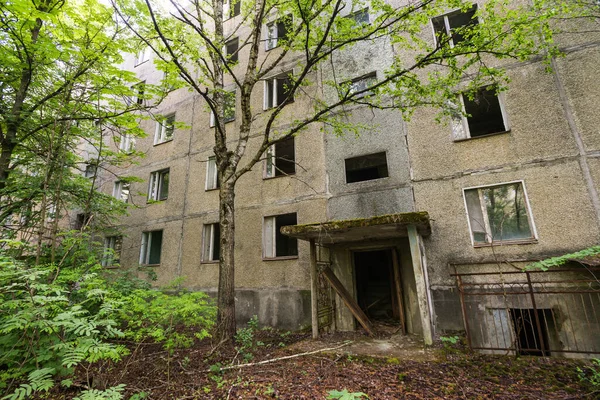 Maison Dans Une Ville Fantôme Abandonnée Pripyat Ville Post Apocalyptique — Photo