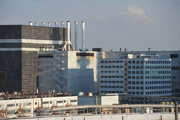 切尔诺贝利核电站2号机组 废弃的切尔诺贝利核电站 在乌克兰禁区内建造反应堆 — 图库照片