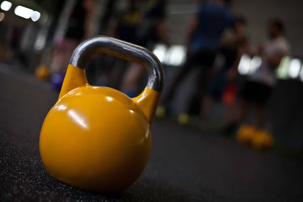 Kettlebells Podłodze Siłowni — Zdjęcie stockowe