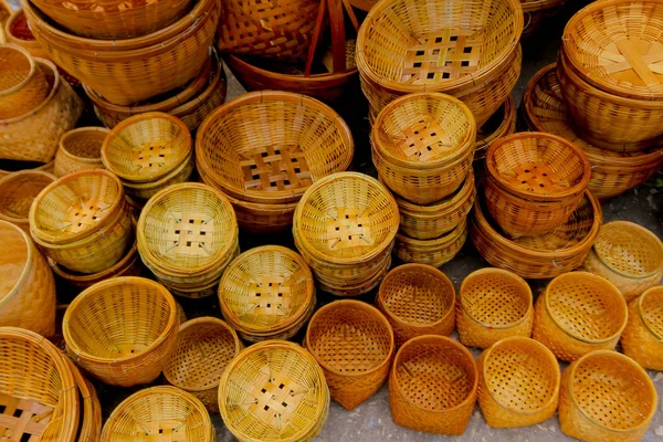 Basket made of wicker — Stock Photo, Image