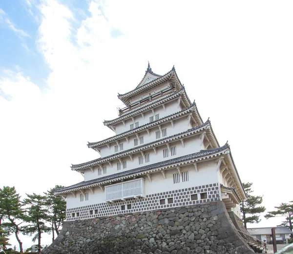 Замок Симабара, также известный как замок Моритакэ и замок Такаки — стоковое фото