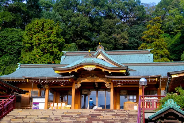 Svatyně Suwa (Nagasaki) hlavní šintoistická svatyně z Nagasaki, Japonsko — Stock fotografie