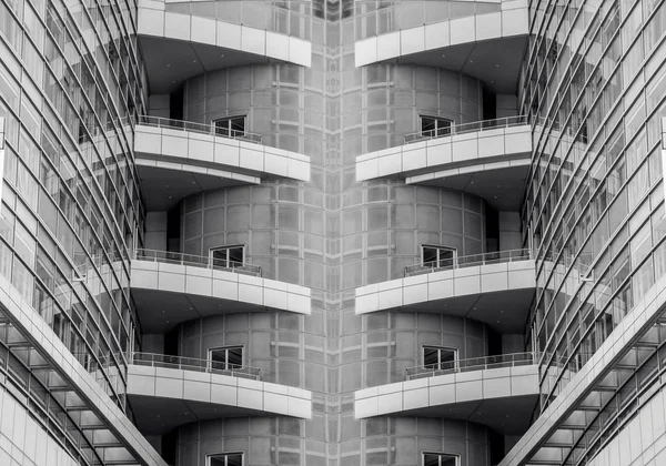 Αρχιτεκτονική με παράθυρο κτίριο μοτίβο για το φόντο με το ΔΚ — Φωτογραφία Αρχείου