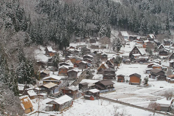 Shirakawa-go au Japon en hiver village japonais Shir — Photo