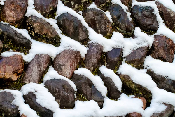 Taş taş, soyut kış doku özgeçmişlerine kar