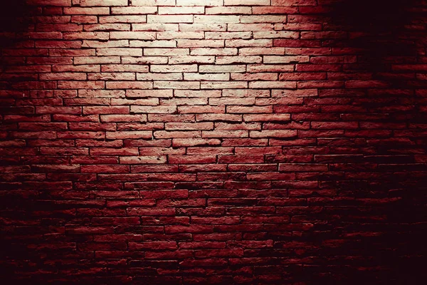 Цегляна стіна зі світлом для абстрактного фону — стокове фото