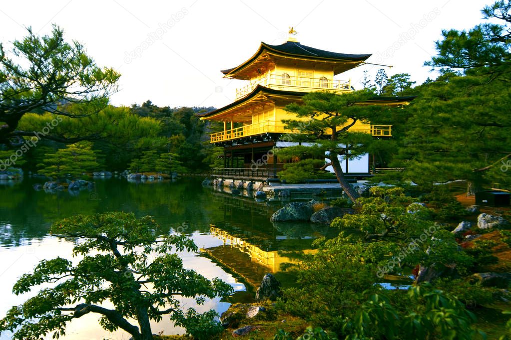 kinkakuji temple  Golden Pavilion is a Zen temple in northern Ky