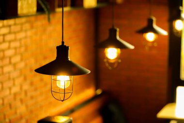 Vintage lamp hanging from the ceiling or ceiling lighting