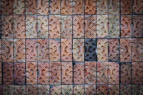 Pattern texture of clay tiles for background — Stock Photo, Image