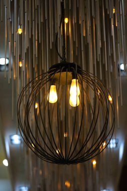 Modern ceiling and lighting in the room