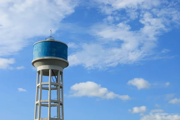 Water Storage Tank Blue Sky Background — Stock Photo, Image