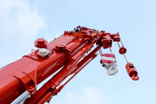 Mobile Crane Blue Sky Background Royalty Free Stock Images