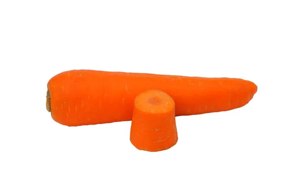 Морковь Изолированы Белом Фоне Обрезка Путь — стоковое фото