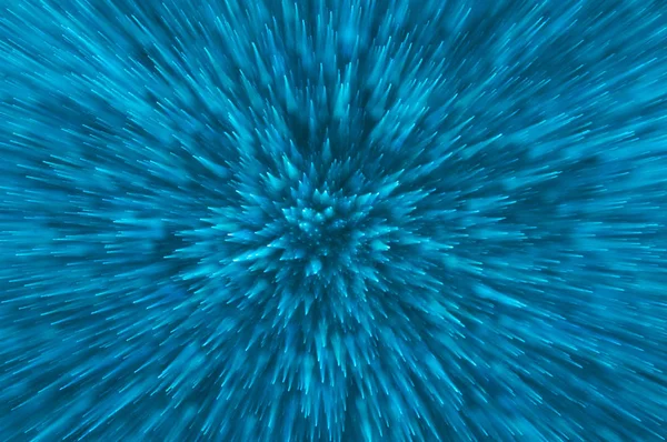 Modré abstraktní explozi světla pozadí — Stock fotografie