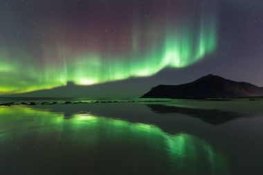 Kuzey ışıkları lofoten Adaları, Norveç