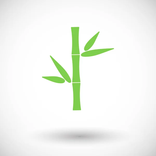 Bambus flache Vektorsymbole — Stockvektor