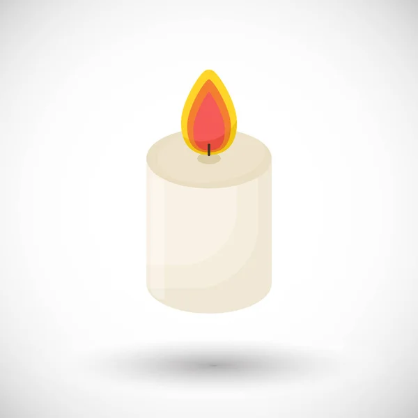 蜡烛矢量平面图标 — 图库矢量图片