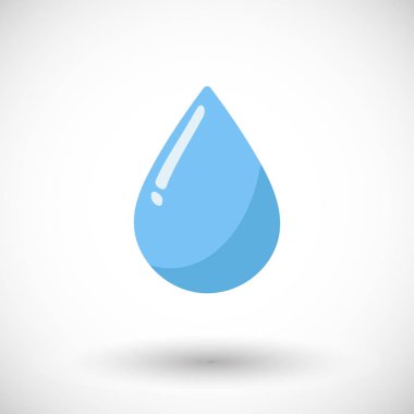 Vektör düz su damla simgesi