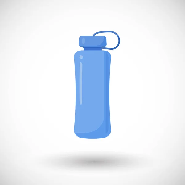 Значок плоского вектора водяной бутылки — стоковый вектор