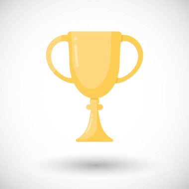 Kazanan Kupası düz vektör simgesi