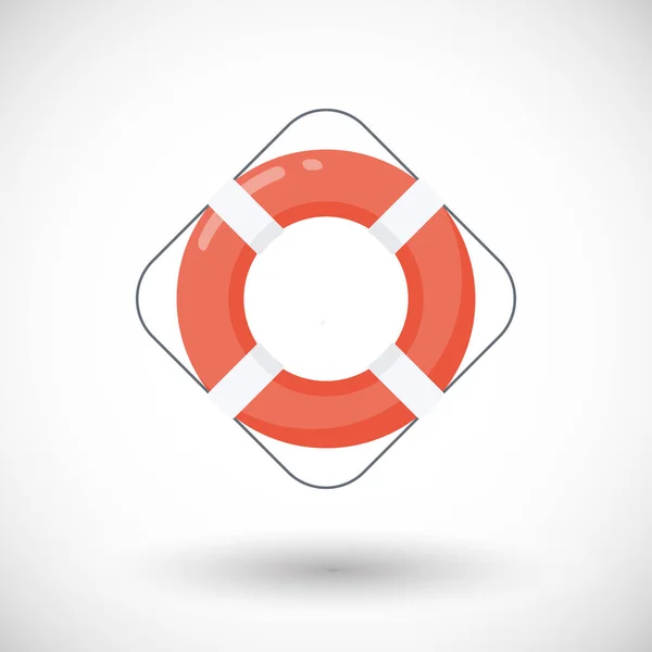 Life buoy vector flat icon — Stock Vector