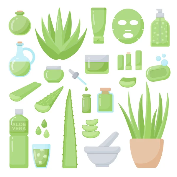 Conjunto de iconos de vectores planos de spa y aromaterapia — Vector de stock