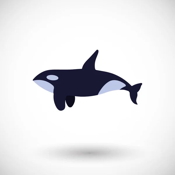 Вбивця кита Векторна плоска піктограма — стоковий вектор