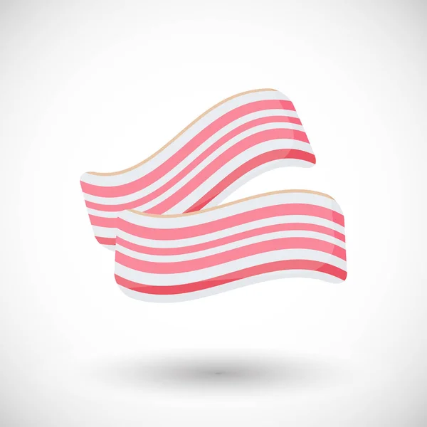 Bacon vector icona piatta — Vettoriale Stock