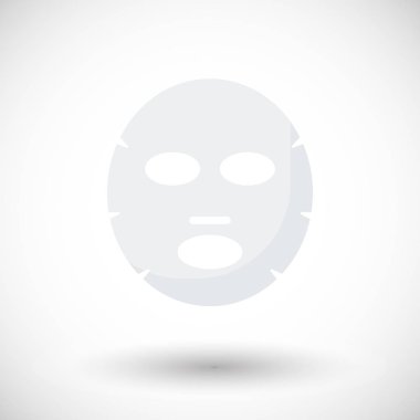 Yüz maskesi vektör düz simgesi