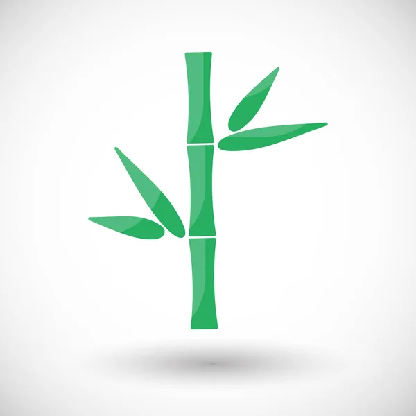 Bambus flache Vektorsymbole — Stockvektor