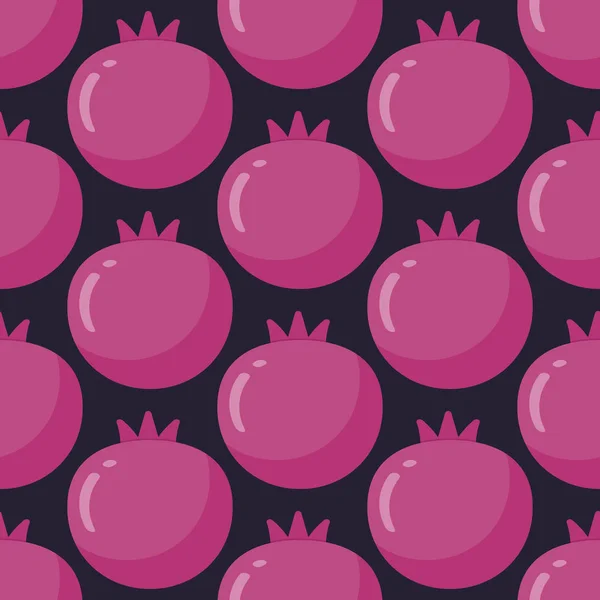 Pomegranate seamless pattern — Stock Vector