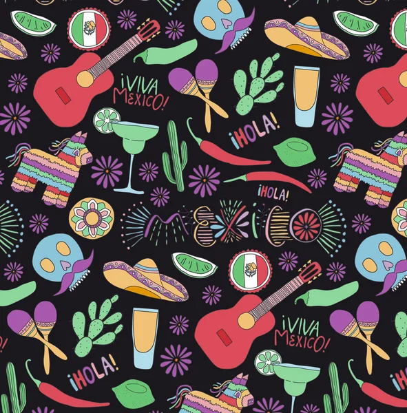 Mexikos nahtloses Muster — Stockfoto