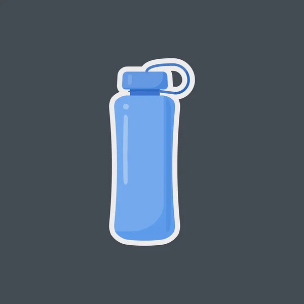 Fitness botella de agua vector icono plano — Archivo Imágenes Vectoriales